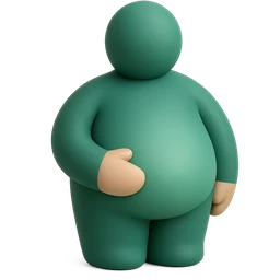 Icono: Quienes cargan peso en la panza